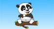 Panda ile balon patlat